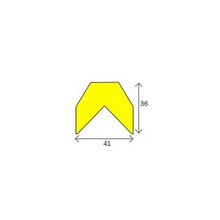 Opozorilni in zaščitni profil Type AA -  5m