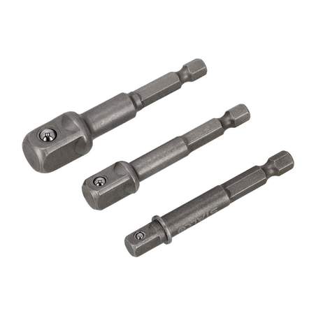 Set treh adapterjev 1/4˝, 3/8˝, 1/2˝ CrV