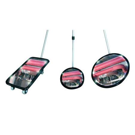 Kontrolno ogledalo Spexi  s kolesi 20 x 40 cm