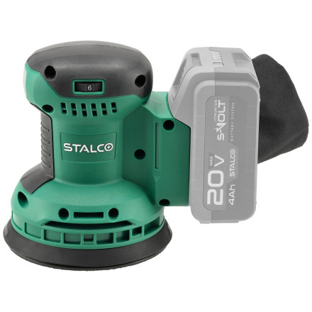 Akumulatorski ekscentrični brusilnik ESS20-125 20V S-VOLT