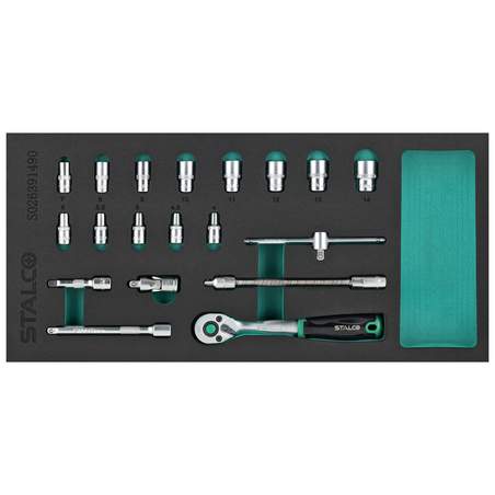 Komplet nasadnih ključev CrV 1/4”