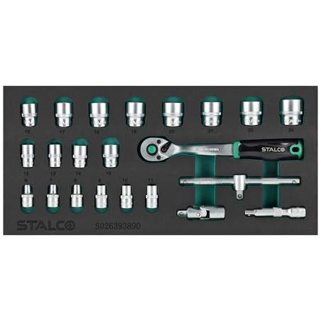 Komplet nasadnih ključev CrV 3/8”