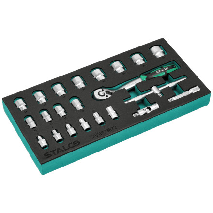 Komplet nasadnih ključev CrV 3/8”