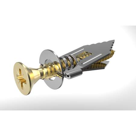 Kovinski vložek z vijakom za mavčne plošče 4x40mm 20/1