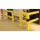 Crash stop nihajna vrata 870 mm - set