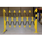 Crash stop raztegljiva zapora 3600 mm rumeno/črna s stebričkom Ø 60 mm Crash stop raztegljiva zapora 3600 mm rumeno/črna s stebričkom Ø 60 mm