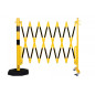 Crash stop raztegljiva zapora s premičim nosilcem 3600 mm rumeno/črn Crash stop raztegljiva zapora s premičim nosilcem 3600 mm rumeno/črn