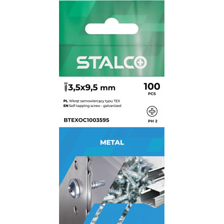 Samovrtalni vijak Wafer PH 3.5x9.5 mm 100/1