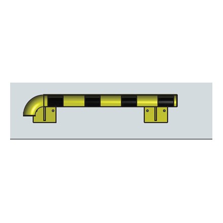 Modularni sistem za zaščito sten – zunanji kot v levo 1000 mm - notranji