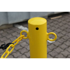 Set zapornih stebričkov z verigo - rumeno/črni