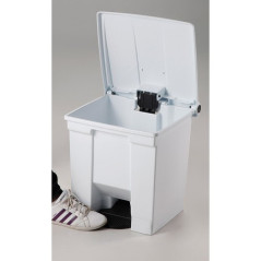 Zabojnik s pedalko 45,5L - bel
