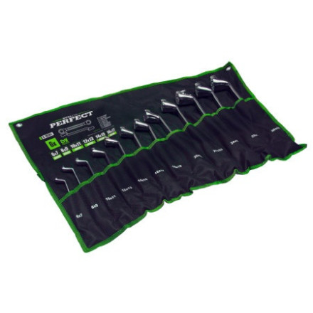 Set upognjenih obročnih ključev 6-32 mm 12/1