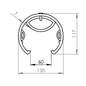 Plastični ščitnik za regale 130 x 117 x 600 mm Plastični ščitnik za regale 130 x 117 x 600 mm
