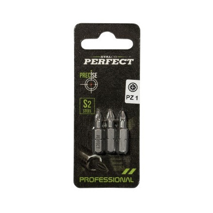 Bit 1/4" PZ3 25mm, 3 kos