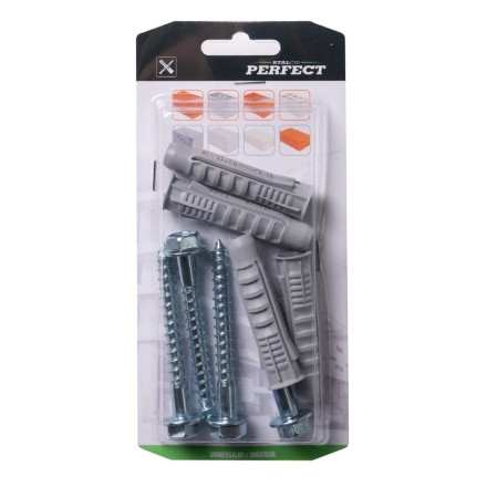 Vložek z vijakom BRXK-10/6.0x80 - 5kos