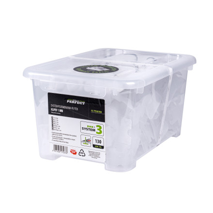 Izravnalni klini za ploščice SYSTEM 3, 1mm, 130kos