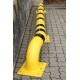Kovinski zaščitni lok za nakladalno ploščad, rumenoa/črna, montaža na tla