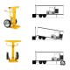 Crash stop trailer stand