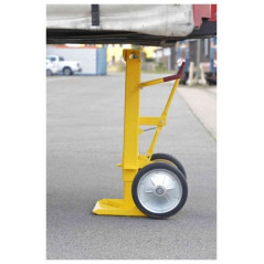 Crash stop trailer stand
