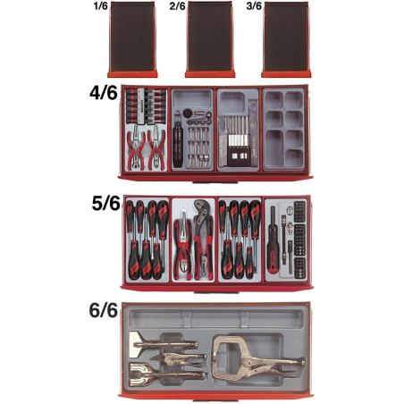 Teng Tools voziček za orodje TCMM715N