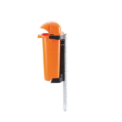 Zunanji plastični koš - oranžen