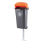 Zunanji plastični koš - črna/oranžna Zunanji plastični koš - črna/oranžna