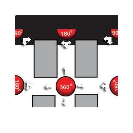 Dancop Dome mirror 180° - 60 cm