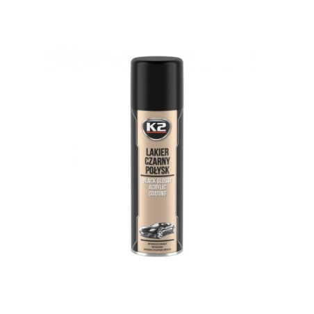 K2 črna barva za platišča sijaj 400ml