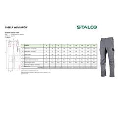 Delovne hlače FAST, Sive, 2XL