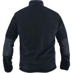 Moška flis Jakna OXFORD Črna "4XL"