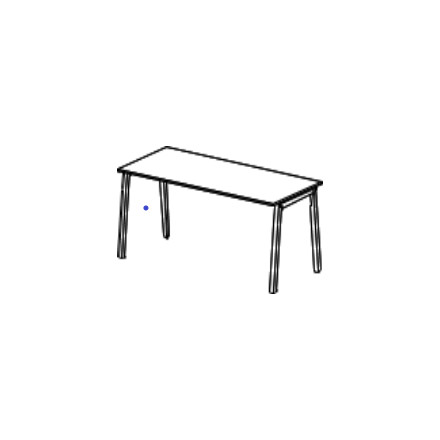 Pisalna miza z V nogami tip 4390