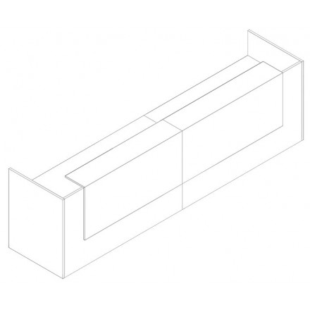 Dvojni sprejemni pult z mizo 1/3
