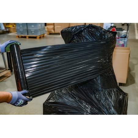 Stretch folija 50 cm 2,50 kg črna