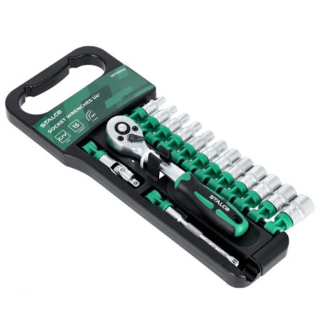 Set nasadnih ključev na nosilcu  1/4” - 15 kos
