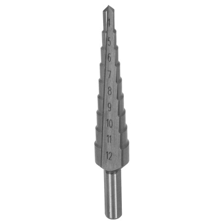 Stopničasti sveder HSS d-4-12mm, korak 1mm, 6mm