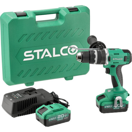 Akumulatorski udarni vrtalni vrtalnik IDS20-75BL z 2x 4Ah 20V S-VOLT