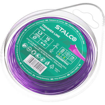 Trimer nitka zvezdaste oblike 2,4 mm x 90 m