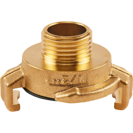 Hitra spojka iz medenine z moškim navojem 1”