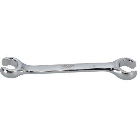 Polodprti obročni ključ 17x19 mm CrV