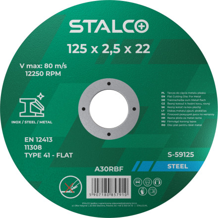 Rezalna plošča za kovino 230mm x 2,0mm