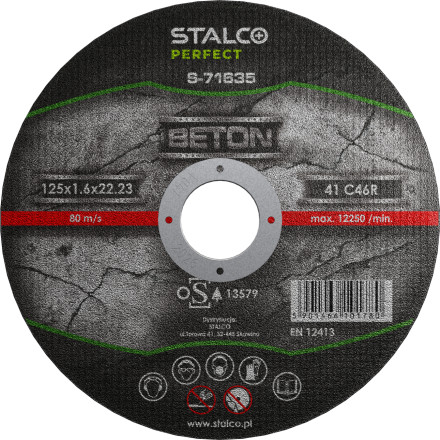 Rezalna plošča za beton 115mm x 3mm