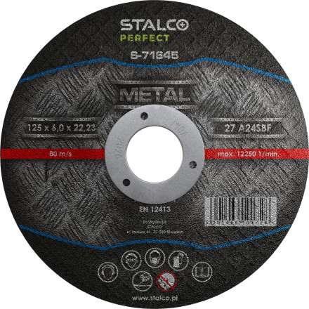 Rezalna plošča za kovine CONVEX 125mm x 6,0mm