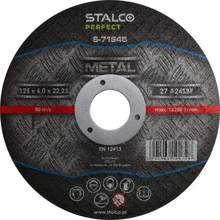 Rezalna plošča za kovine CONVEX 125mm x 6,0mm