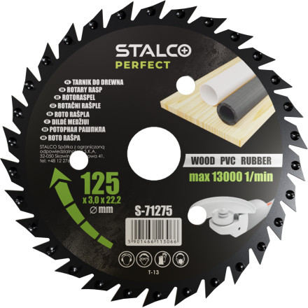 Roto žaga "Rašpla" 125mm