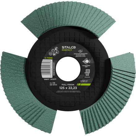 Lamelni brusilni disk FULL VISION 125mm G40