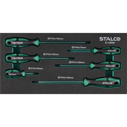 Komplet izvijačev PHILLIPS 6 kos EVA