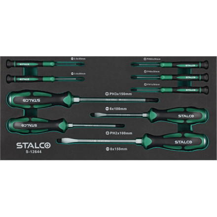 Komplet izvijačev 9/1 udarni in precizni EVA