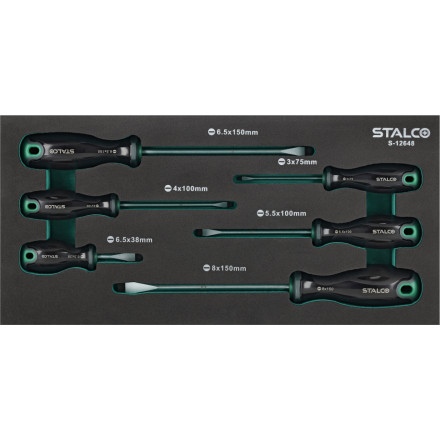 Komplet izvijačev 6/1 ploščati EVA