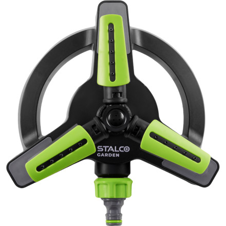 Vrtni rotacijski zalivalnik s tremi rokami