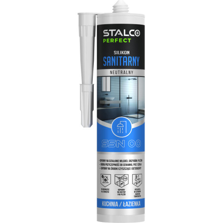 Sanitarni silikon Nevtralni 280 ml, Bel